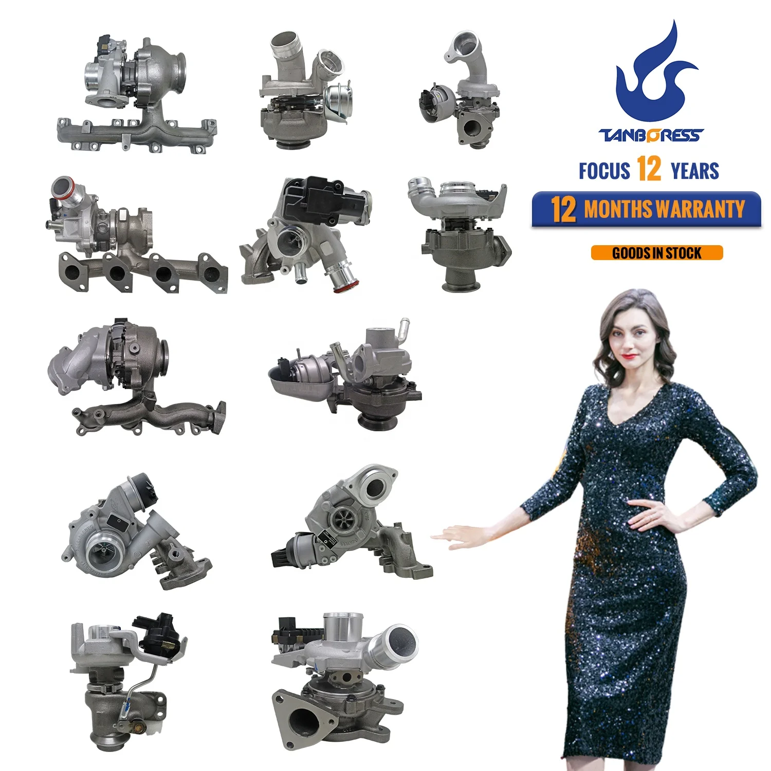 

Auto Engine Turbo Parts Turbocharger Universal Turbocharger & Parts For Garrett GT2056V GTD1036VZ GTB1449VZL Turbo