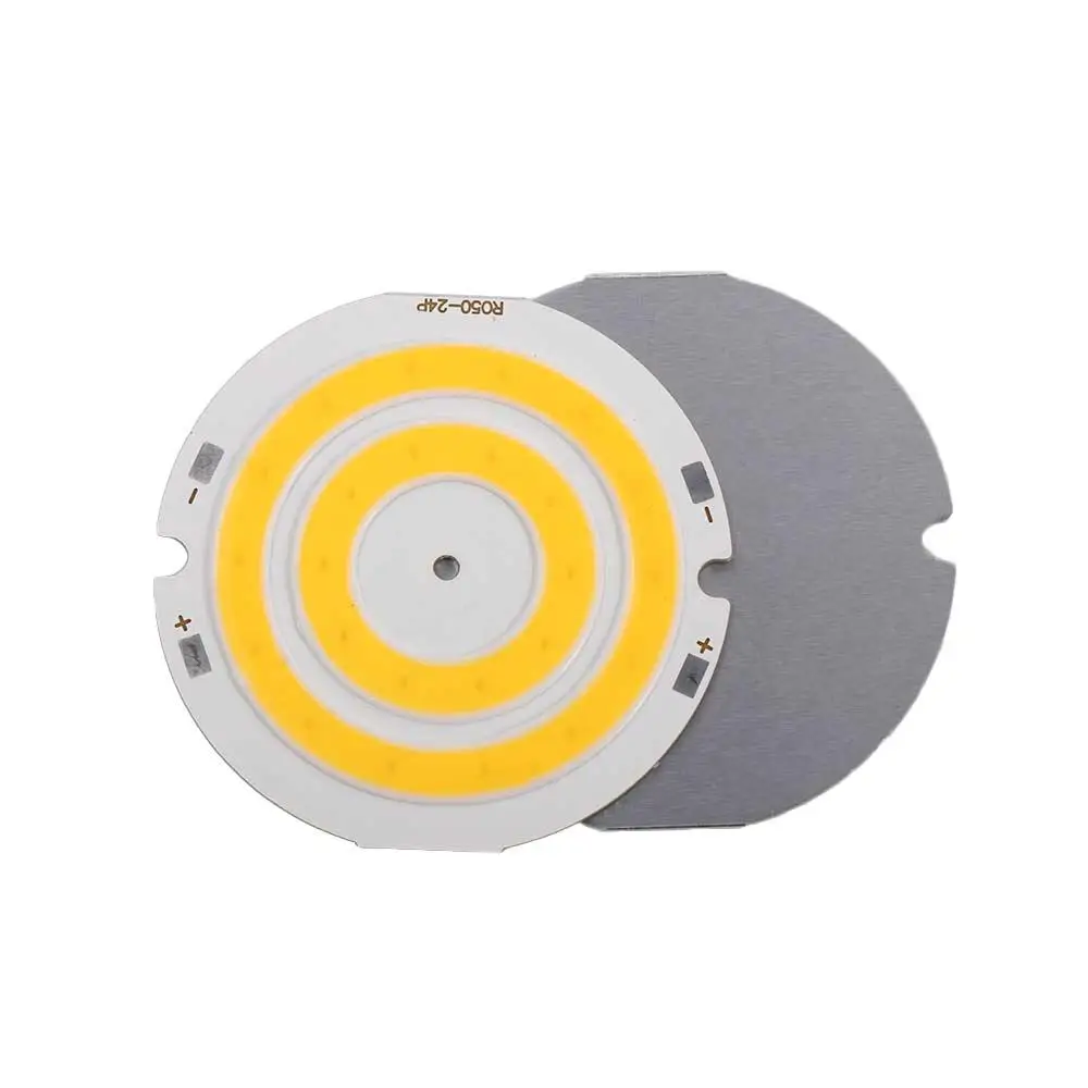 50mm Dia 1 pcs DIY Lamp Double Ring COB Round Circular LED Lighting Components COB Chip COB Lighting Light Plate