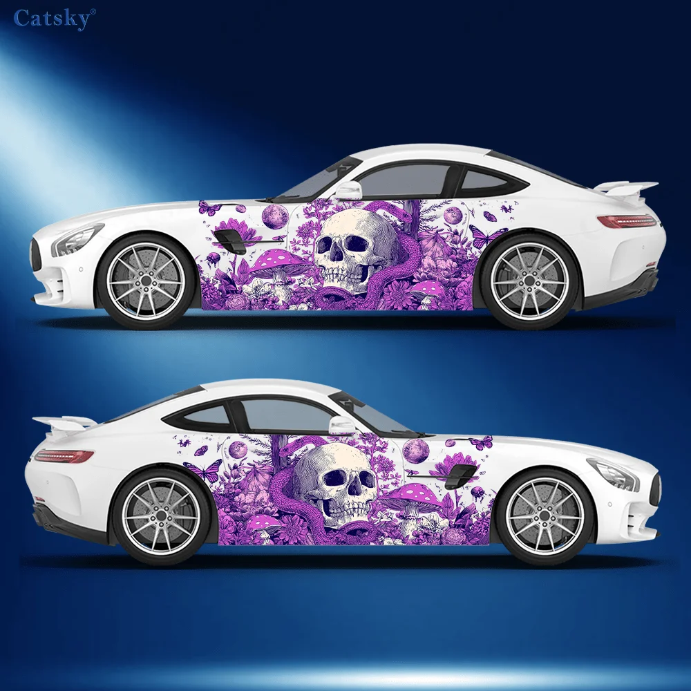 

Skull Snake Butterfly Car Side Sticker Decoration, PVC Waterproof Scratch Resistant Decal, Car Protection, Auto Accessories Gift