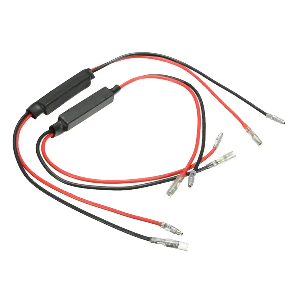 12 فولت دراجة نارية LED بدوره إشارة مؤشر المصباح الكهربي المتعري التتابع محول #2