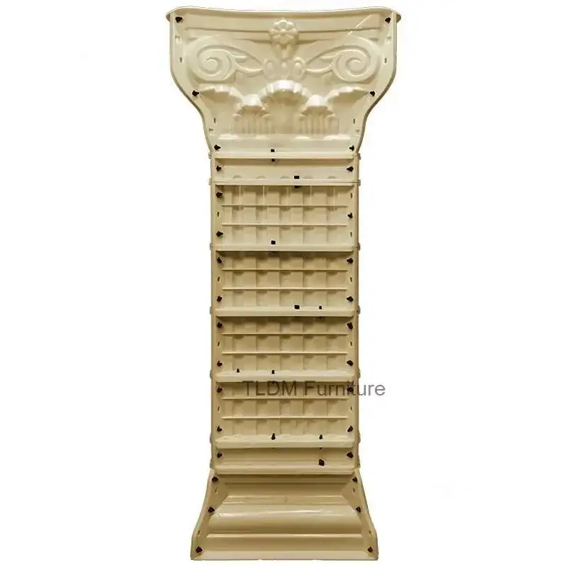 Molds Roman Column Mold European Villa Gates Cement Square Column Thickened for Plastic Garden Building Square Fence Column Mold