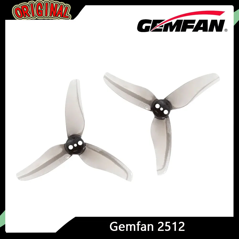 

4 пары Gemfan 2512 2,5-дюймовый 3-лопастной реквизит для ПК — отверстие 1,5 мм, по часовой стрелке/против часовой стрелки для RC FPV Racing/Freestyle Drone