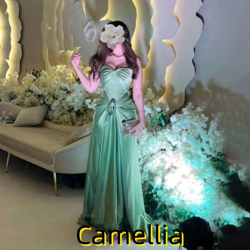 

Customized Exquisite Mermaid Evening Dress Charming Sweetheart Prom Dress Sleeveless Ruffles Party Gown فساتين سهرة فخمة 2025
