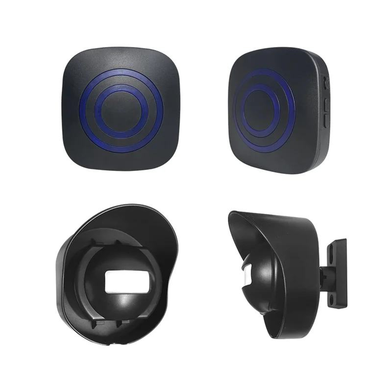 ABKI-1Set, дверной звонок для входа, посетителей, дверной звонок, сигнализация AC110-240V, беспроводной датчик движения, пластик (B), вилка европейского стандарта