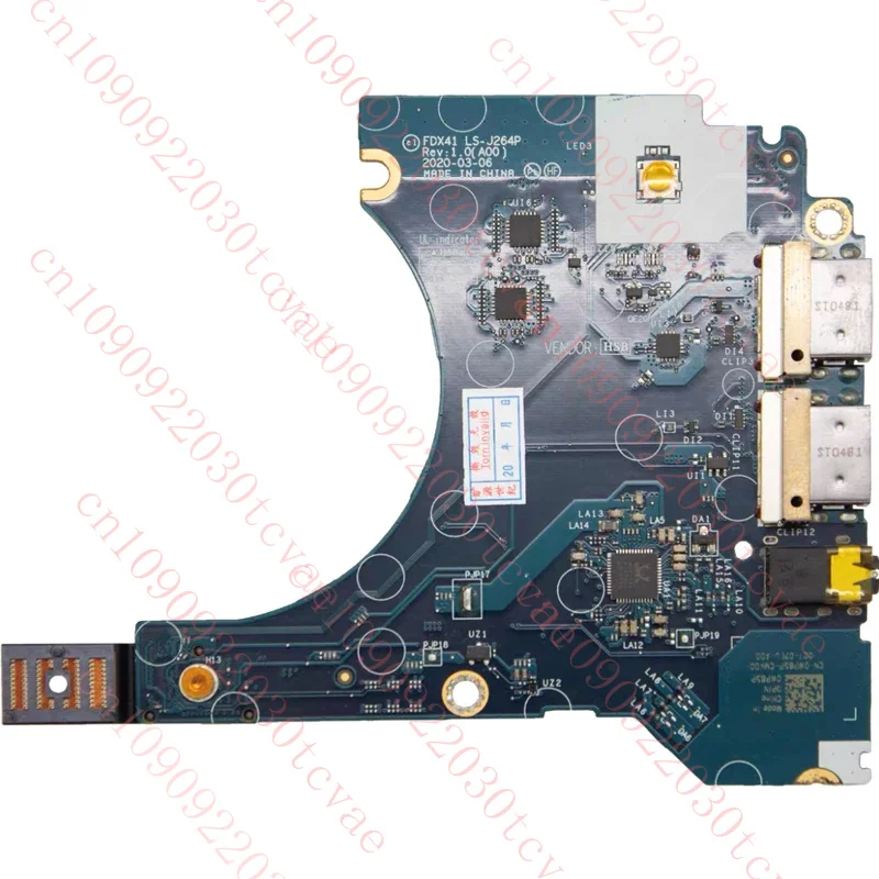 

LS-J264P 0WP85P New Original For DELL Latitude 7410 E7410 Laptop USB Audio Card Reader Board WP85P CN-0WP85P High Quality