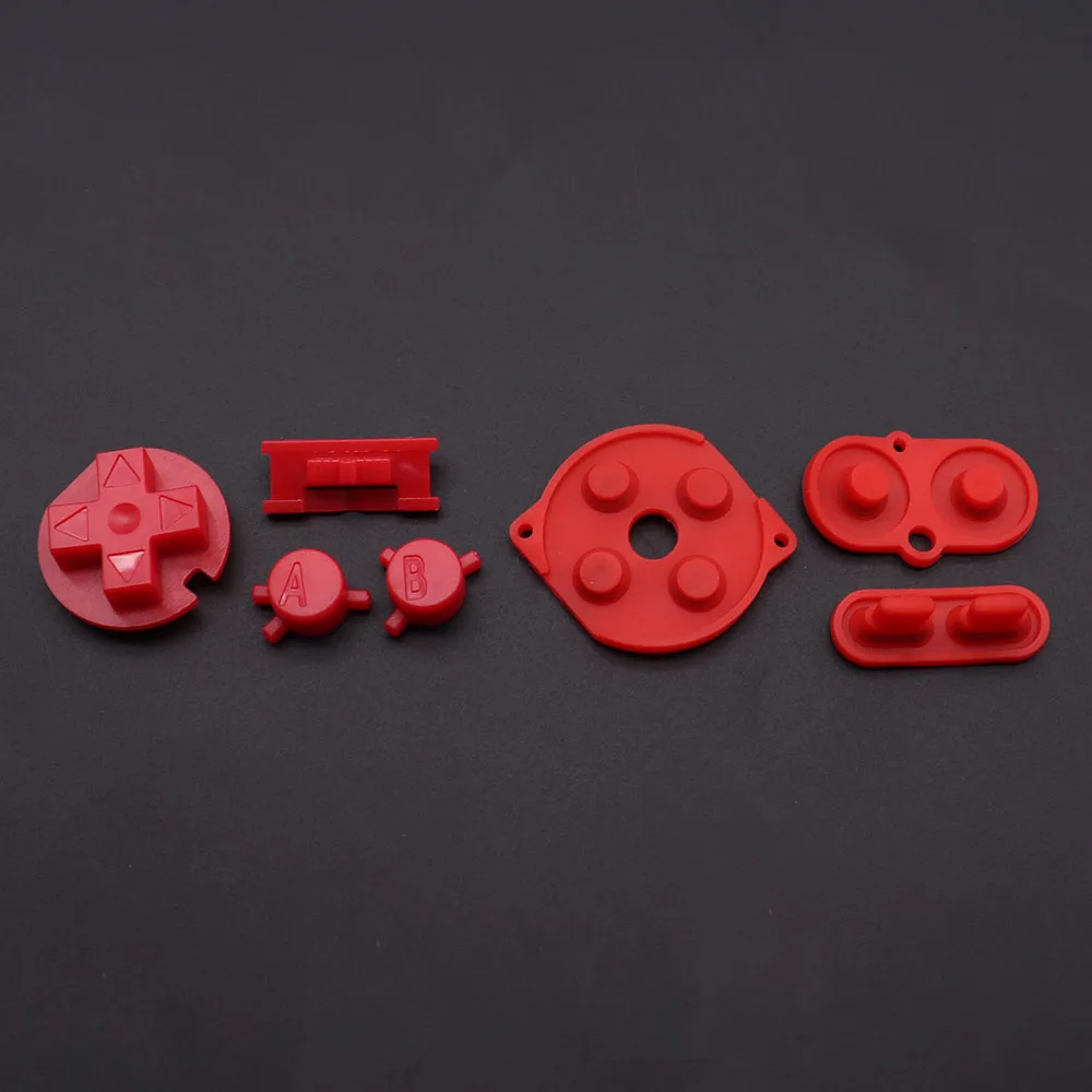 For Gameboy Color Button Shell For GBC Controller Replacement Button Kit A B D-pad ON OFF Power Key W/ Conductive Rubber Button