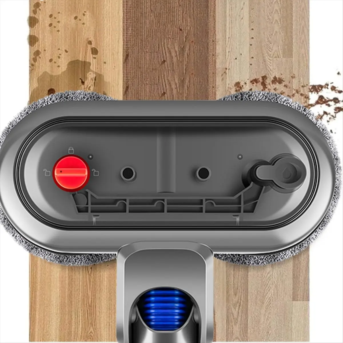 SHIP WITHIN 24 HOURS Electric Floor Mop Head for V7 V8 V10 V11 V15 Vacuum Cleaner Attachment with 4 Mop Pads and Switch Lock