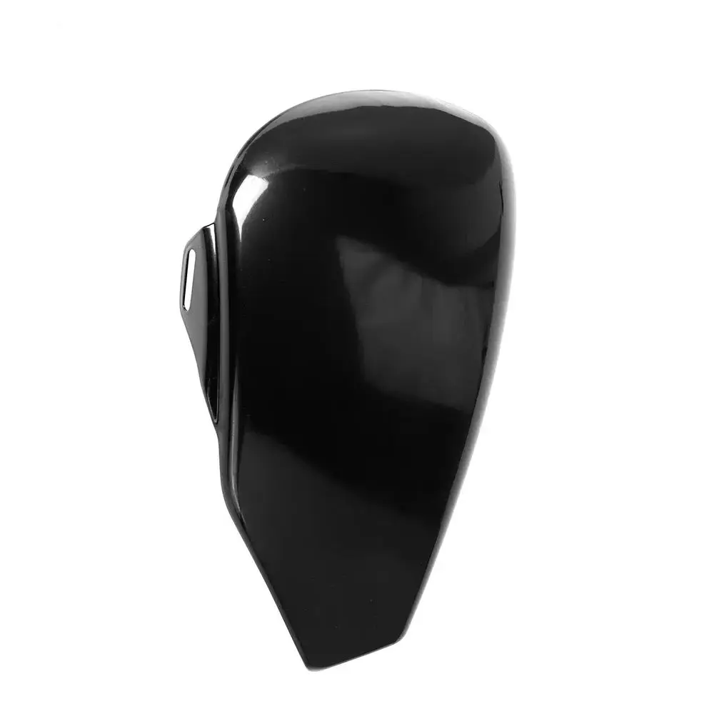 Per Harley Davidson Sportster Custom XL1200C Ferro XL883N 2004-2013 Moto Sinistra Batteria Lato Carena Copertura In Acciaio Nero Lucido