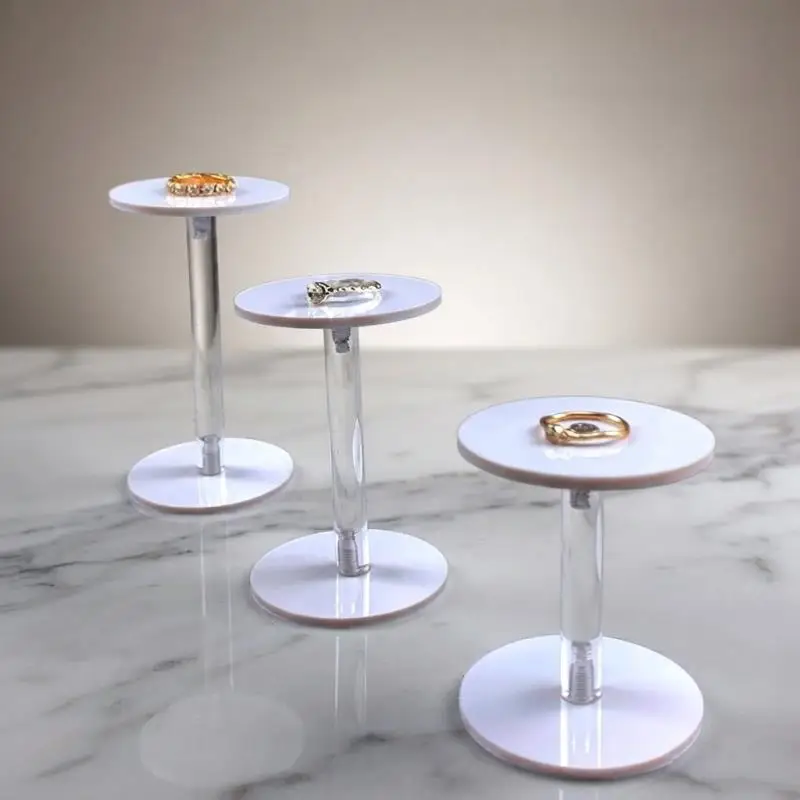 Storage Rack Round Jewelry Blind Box Display Stand Acrylic Clear Bracelet Organizer Anime Figure Doll Model Display