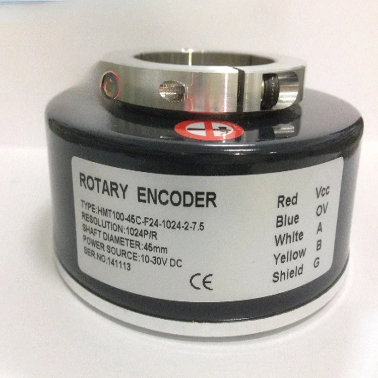 Accessoires d'ascenseur encodeur rotatif hôte asynchrone 1024 impulsion 45mm encodeur d'ouverture 1024 encodeur