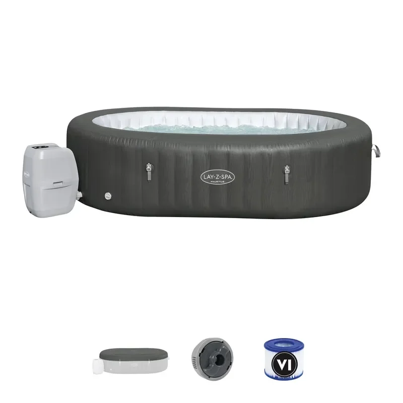 for 60067 Lay Z Spa Mauritius Smart AirJet Inflatable Hot Tub 5-7 Person Oval Massage Bathtub