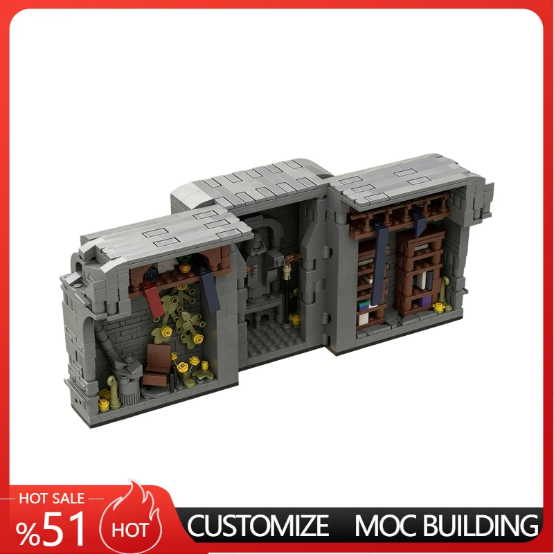 915 PCS Star Fighting Chapel Scene BookNook MOC Customize Modular Building Block Educational Design DIY Boys Assembly Toy Gift