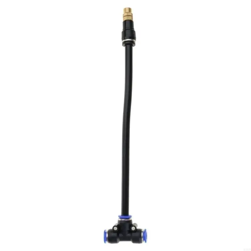 E06B Brass Misting Nozzles for Mister Nozzle Thread Misting Nozzle Tees with Plug Adjustable for Outdoor Misting System