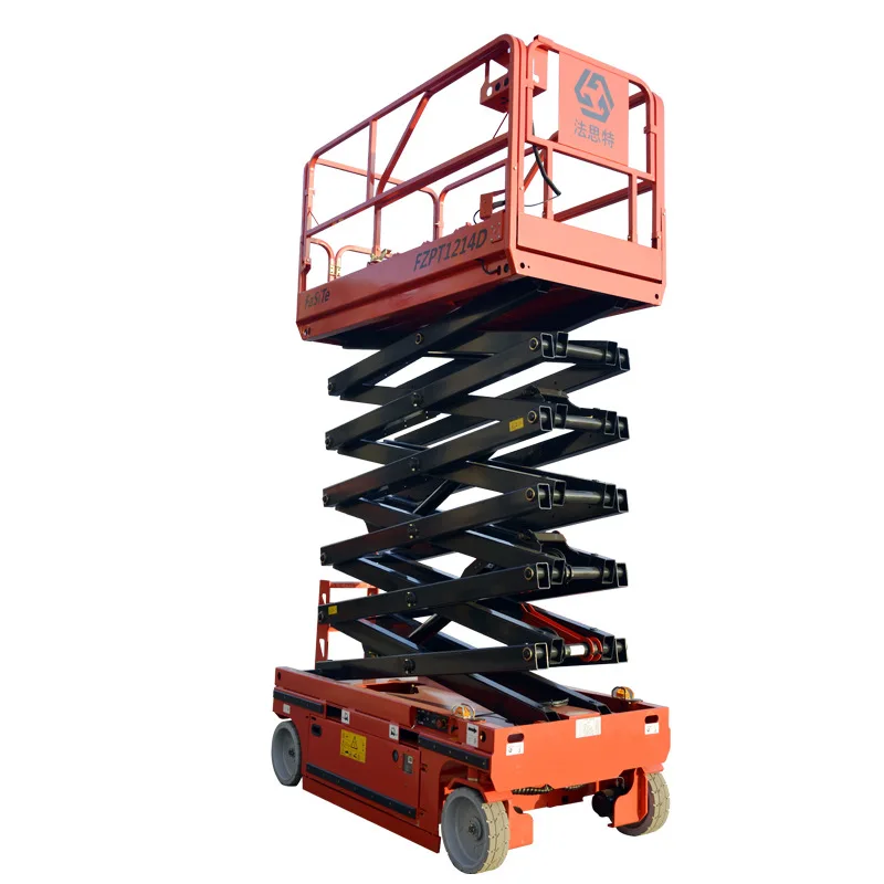 Gilles electro-hydraulic elevator self-propelled scissor lifting platform for high altitude climbing operation platform