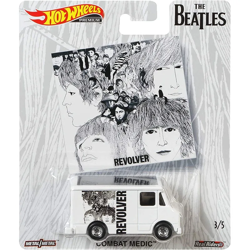 Hot Wheels premium 1:64  Beatles Combat Medic Quick D Livery GMC Panel Van Deco Delivery VW T1 Panel Bus Diecast Car Toy Gift