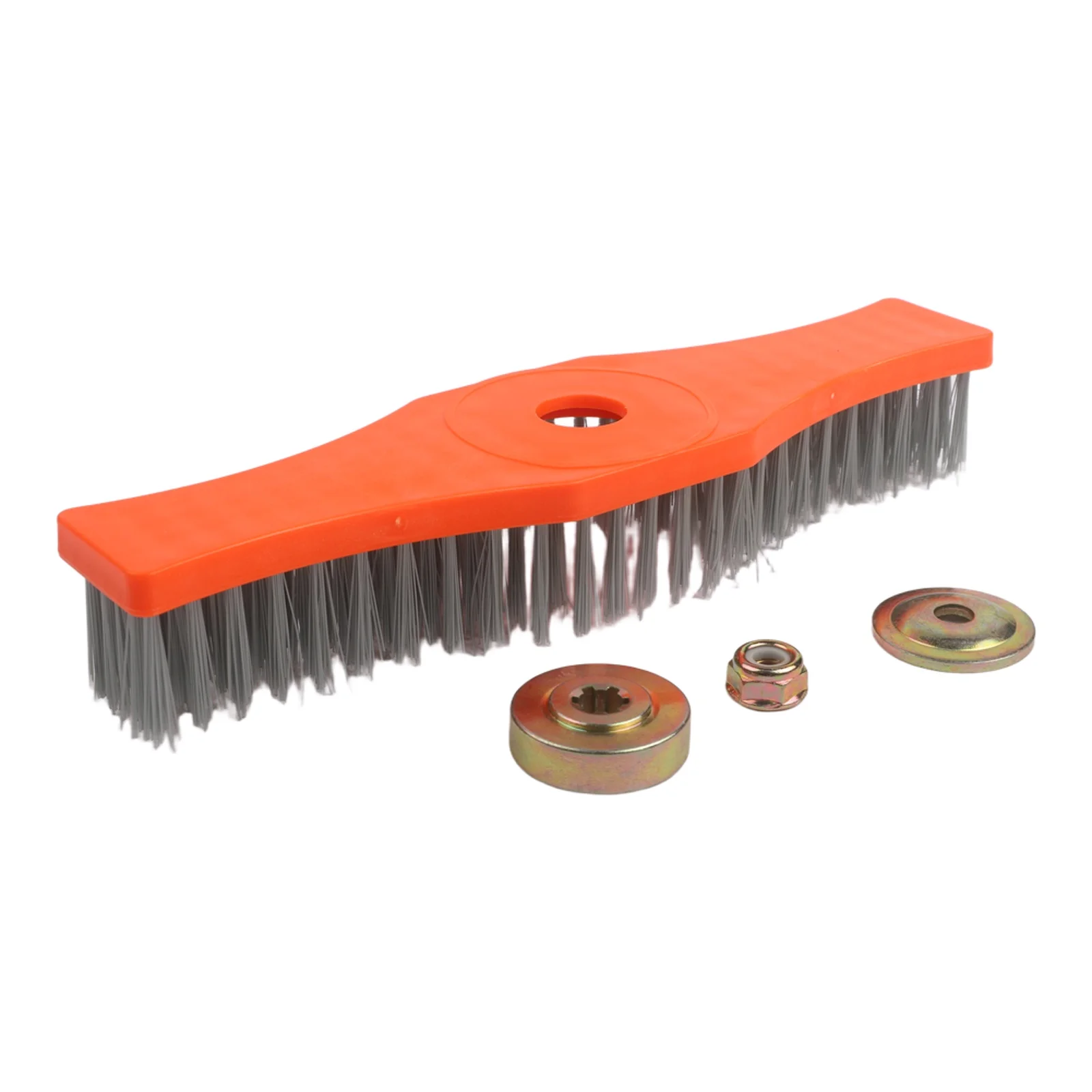 芝刈り機デッキブラシ、アルミニウム鋼やプラスチック部品の効率的な洗浄用の3つの固定アクセサリー付き