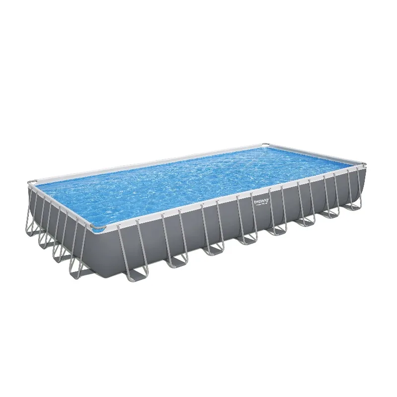 

56623 31.4' X 16' X 52" Power Steel Rectangular Plastic Frame Family Swimming Pools Products