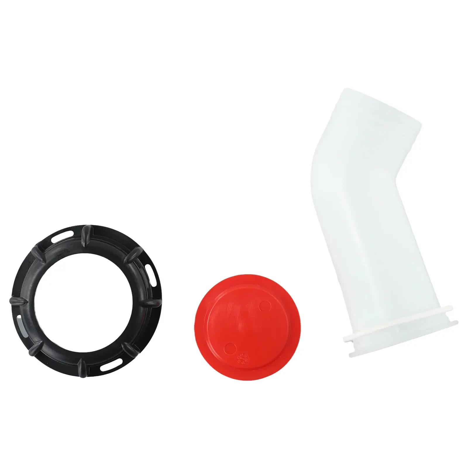 2in Drain Spout Hose Extension With Nozzle Tap Cap Valve And Thread Nut Ring For IBC Water Tanks Compatible With 1000L Capacity