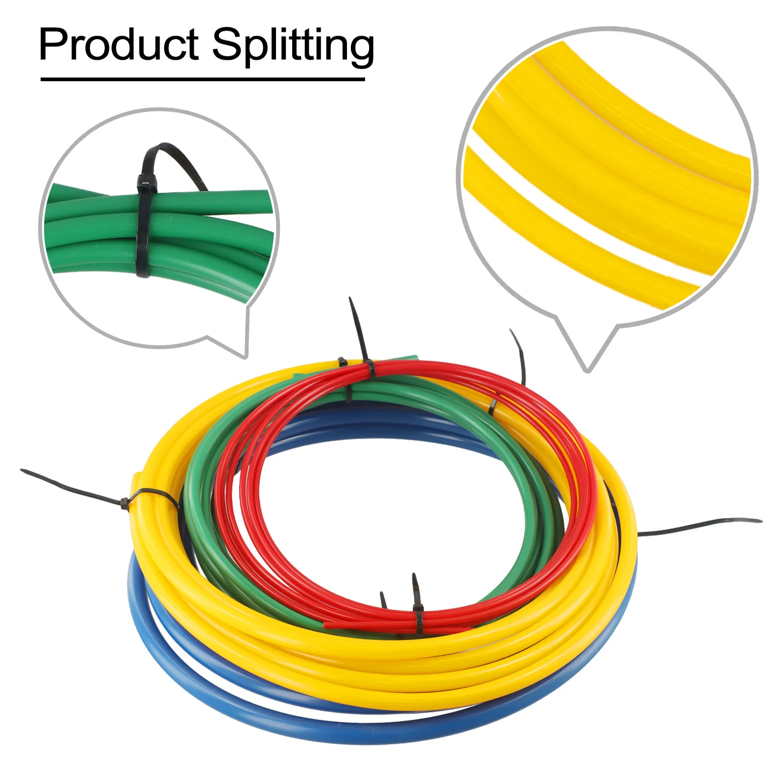 Air Conditioning Copper Pipe Bender Kit for 1/4 3/8 1/2 and 5/8 Inch Tubing with PE Plastic Material for Isolated Bending