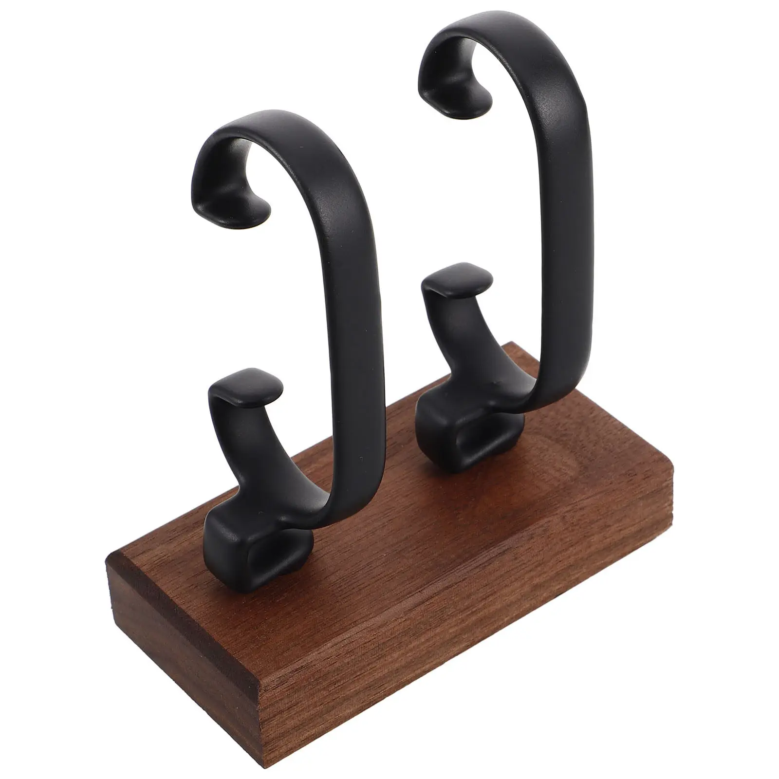 Handmade Black Walnut Watch Stand Holder Wrist Watch Organizer Stable Base Display Rack for Men Women Jewelry