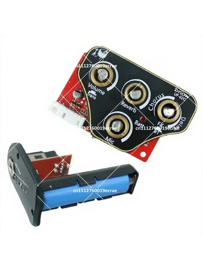 UF-02C Acoustic Guitar Pickup with Bluetooth, High Sensitivity Vibration Sensor Belt for Folk Classical Guitar Piano Drum 9V