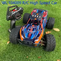 -WLtoys 104009 RC Car 2.4G Four-Wheel Drive Off-Road Racing  Brushless 45KM/H Metal Chassis Electric High-Speed Drift Car