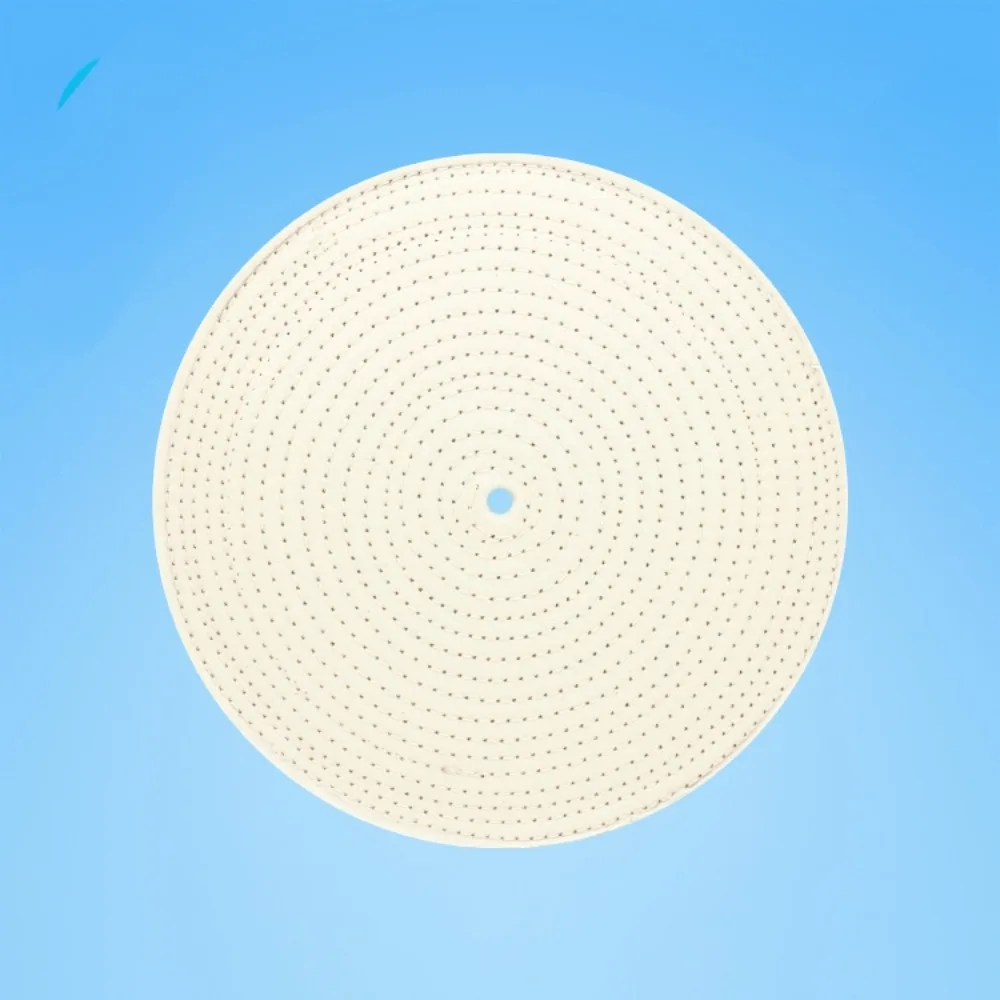 

1 шт. 12-дюймовый полировальный круг из хлопчатобумажной ткани/белый тканевый прижимной круг для автомобильной линии/фурнитура из нержавеющей стали, колесо для полировки песочной ткани