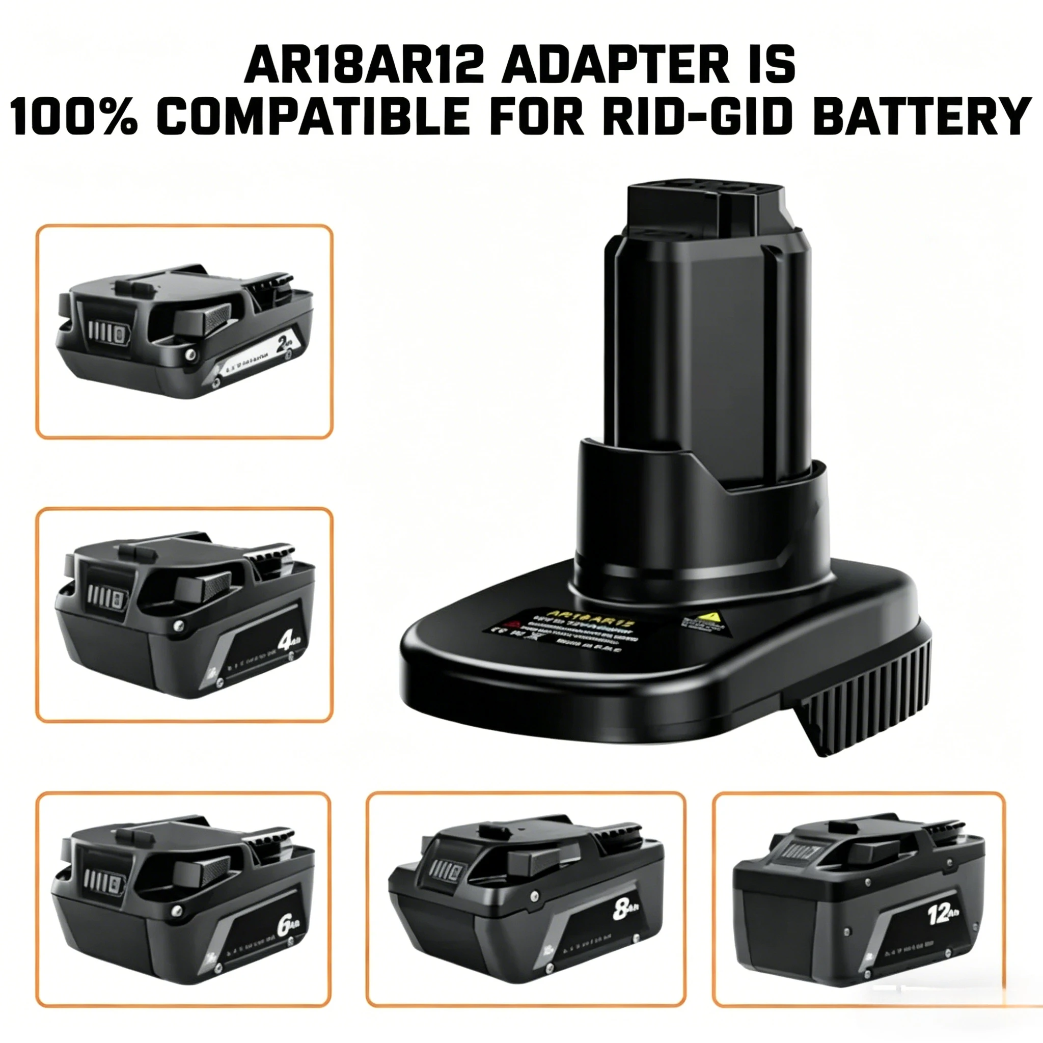 

Адаптер для аккумуляторов Ridgid 18V на 12V AR18AR12, для преобразования аккумуляторов AEG 18V в аккумуляторы Ridgid 12V для беспроводных электроинструментов Ridgid.