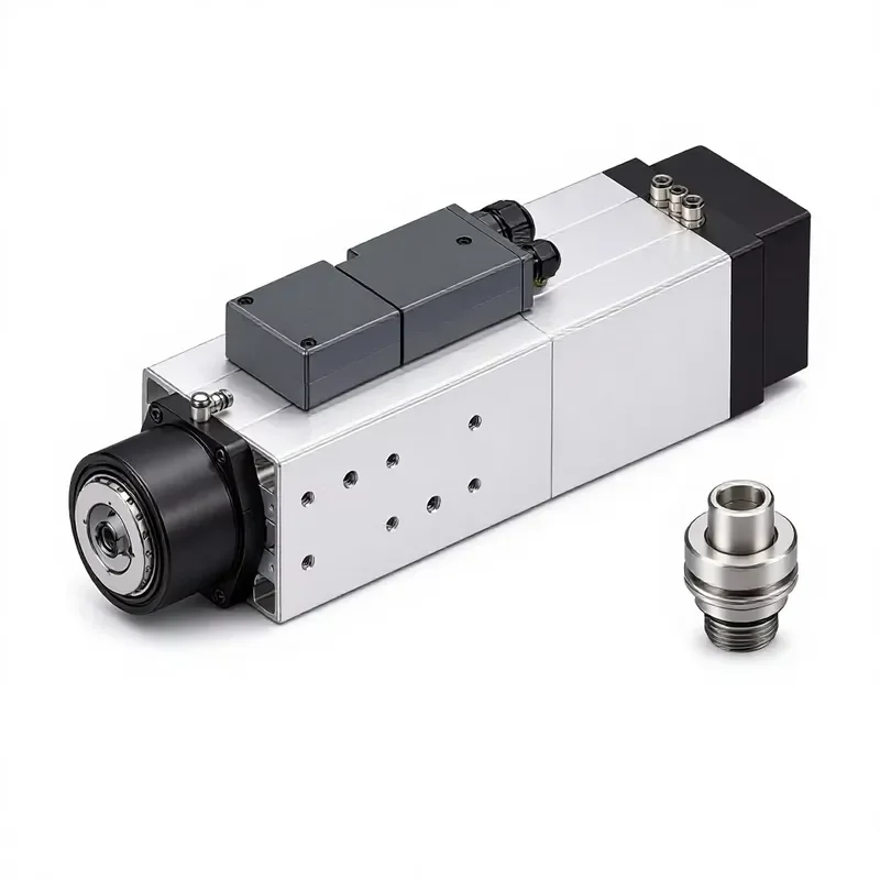 for 4.5kW Air Cooled ATC Spindle Motor HSK63F 24000rpm Automatic Tool Change CNC Woodworking Milling Machine Spindle