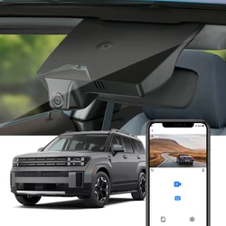 Fitcamx 4K Dash Cam for Hyundai Santa Fe 2024-2025 LHD, OEM Video Recorder with Night Vision for Santa Fe 2025-2026 RHD