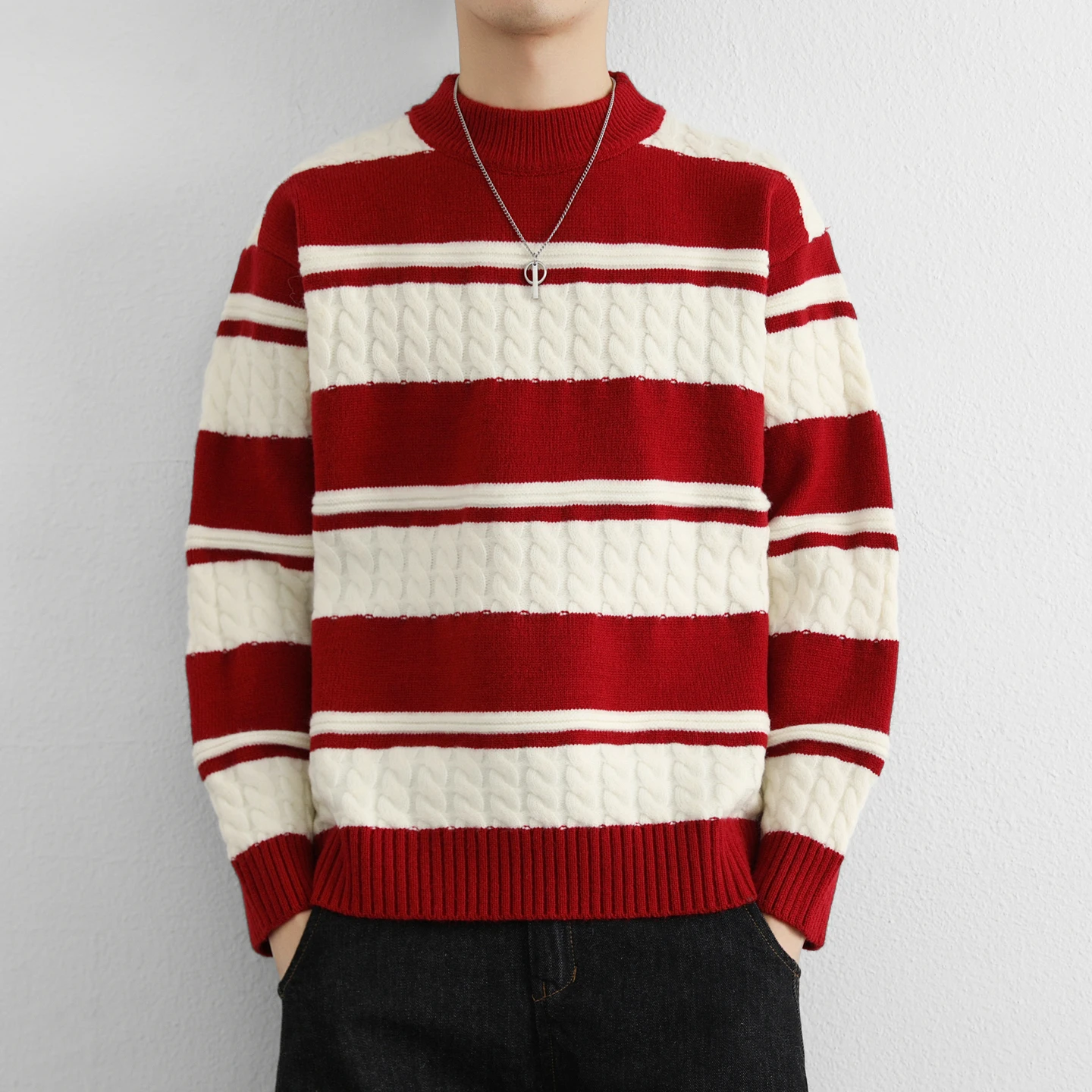 Thumbnail 3 - #56 Best Mens Striped Knit Sweaters to Buy In 2026
