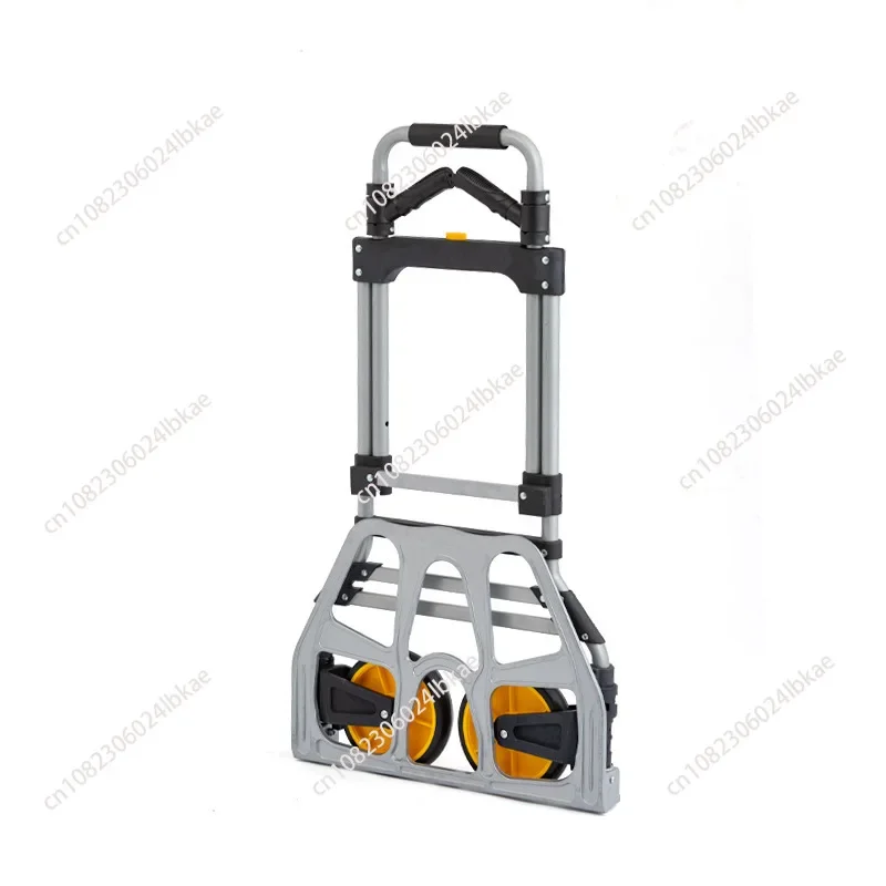 Aluminum alloy two-wheeled trolley luggage cart folding portable trolley cart shopping cart truck small trailer