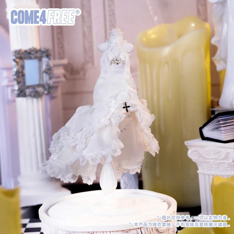 Neue Come4free 1/12 Bjd Ob11 Märchen Serie Weißer Schwan Outfit Kleid Kleidung Minty Bonnie Puppe Zubehör Ersatz Geschenk