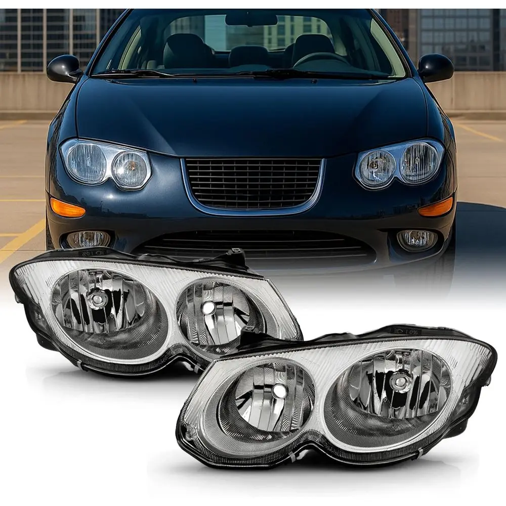 

Новые хромированные фары (пара) для Chrysler 300M 1999-2004 годов, замена оригинальных, для водителя/пассажира
