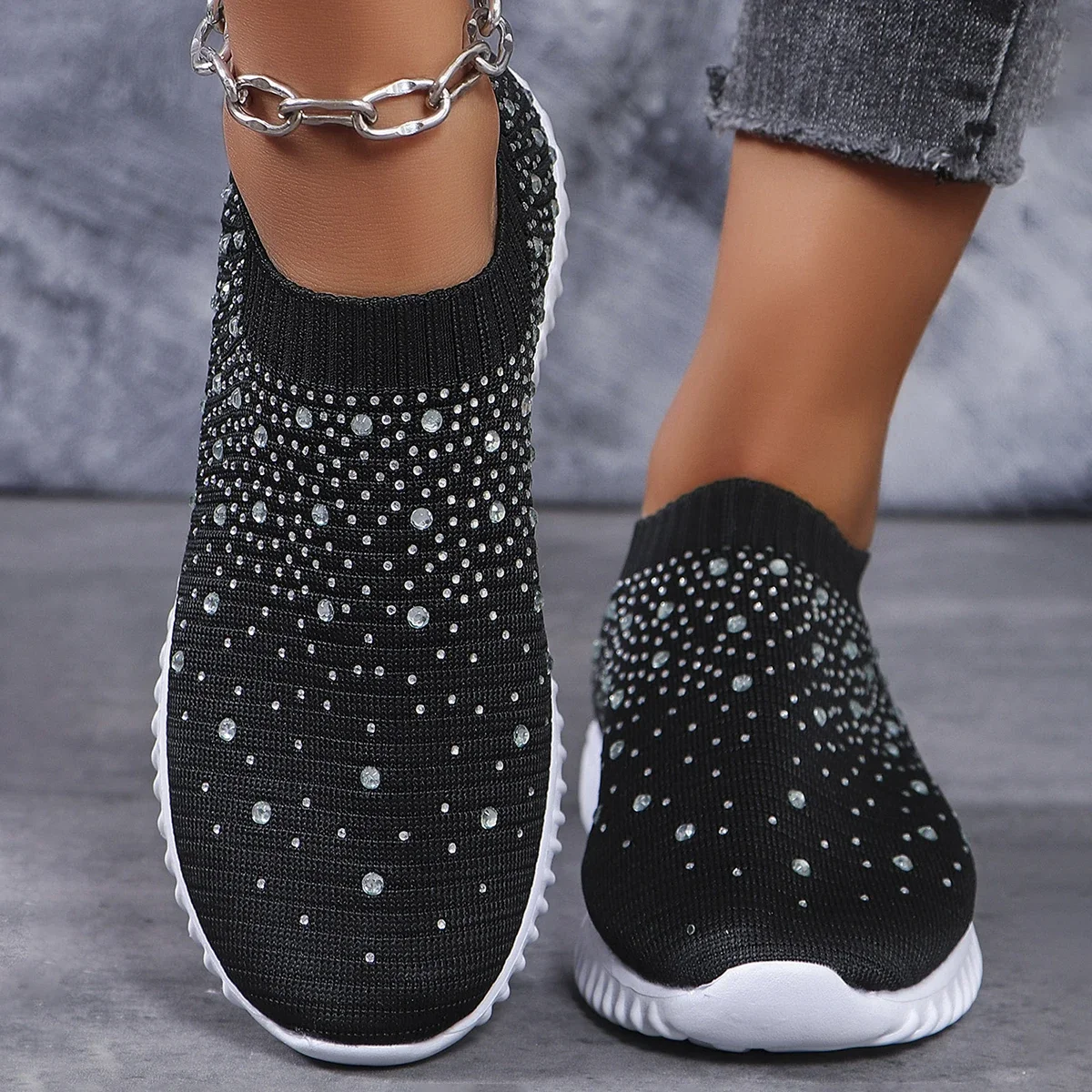 Women Sneakers 2024 New Fashion Lightweight Comfortable Loafers Casual Breathable Sneakers Shoes for Women Zapatos De Mujer