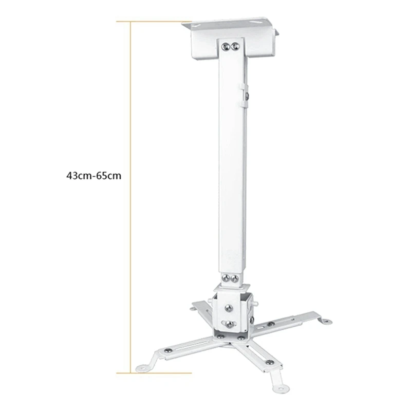 GO-Projector Mount,Universal Full Motion Ceiling Bracket With Extendable Arms Swivel Mount For Home And Office Projector