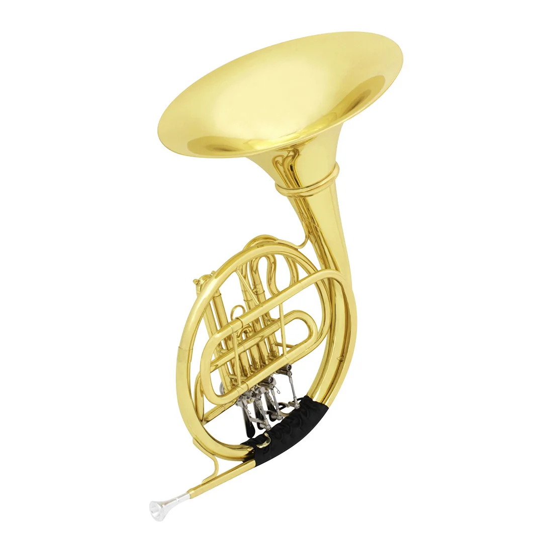 Bb Flat French Horn With Three Keys Split Structure Brasswind Musical Instrument For Student Band Daily Practice And Rehearsal