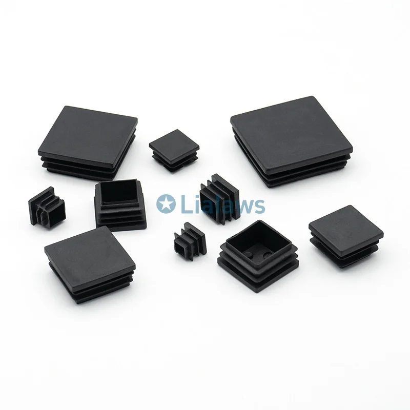 3/5/10/20/30/50pcs Rectangular Pipe Plug Square Plastic Blanking End Caps Table Pipe Inserts Plug Anti Slip Furniture Foot Cover