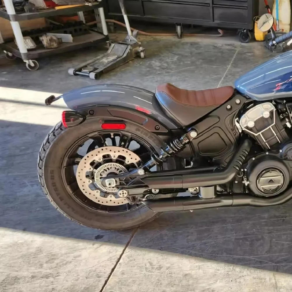 Slip-On Exhaust System Shorty GP Slip Ons Mufflers with DB Killer for Indian Scout Bobber Sixty Rogue Twenty 2015-2023 view 6