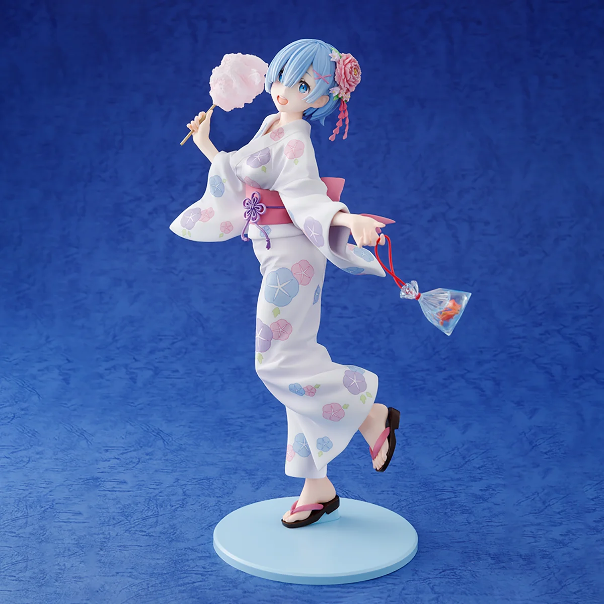 متوفر في المخزون الأصلي Claynel Kadokawa المطلي مسبقًا KDcolle Re: Zero Kara Hajimeru Isekai Seikatsu Rem Yukata Ver. أنيمي نموذج لجسم