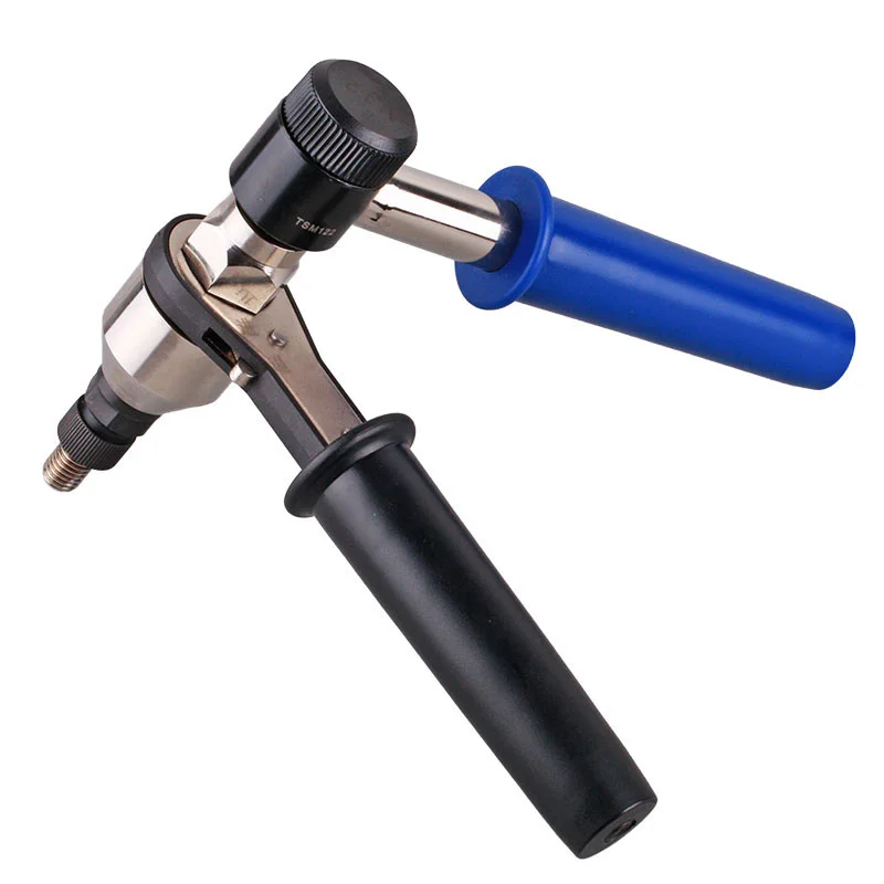 Mão Rivet Nut Gun, Ferramenta de configuração de porca manual, Mandris de catraca pesados, M5,M6,M8,M10,M12