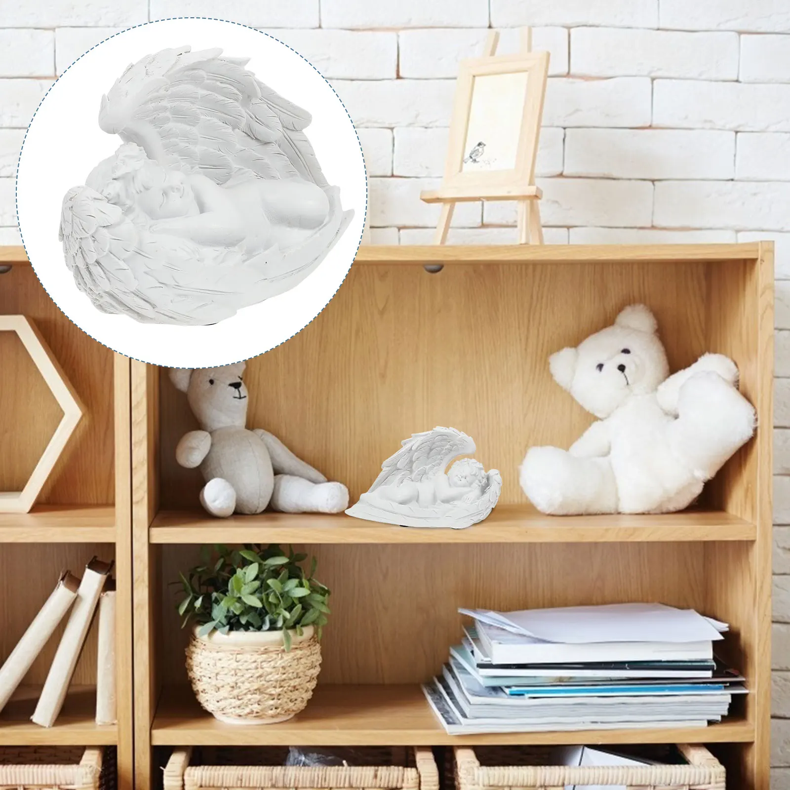 Elegant Angel Prayer Sculpture Decorative Resin For Home Decoration Living Room Office Accent