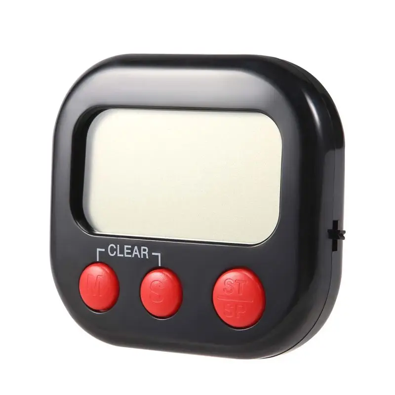 A27F-Kitchen Timer, Digital Visual Timer Magnetic Clock Stopwatch Countdown Timer, Large LCD Screen Display For Cooking