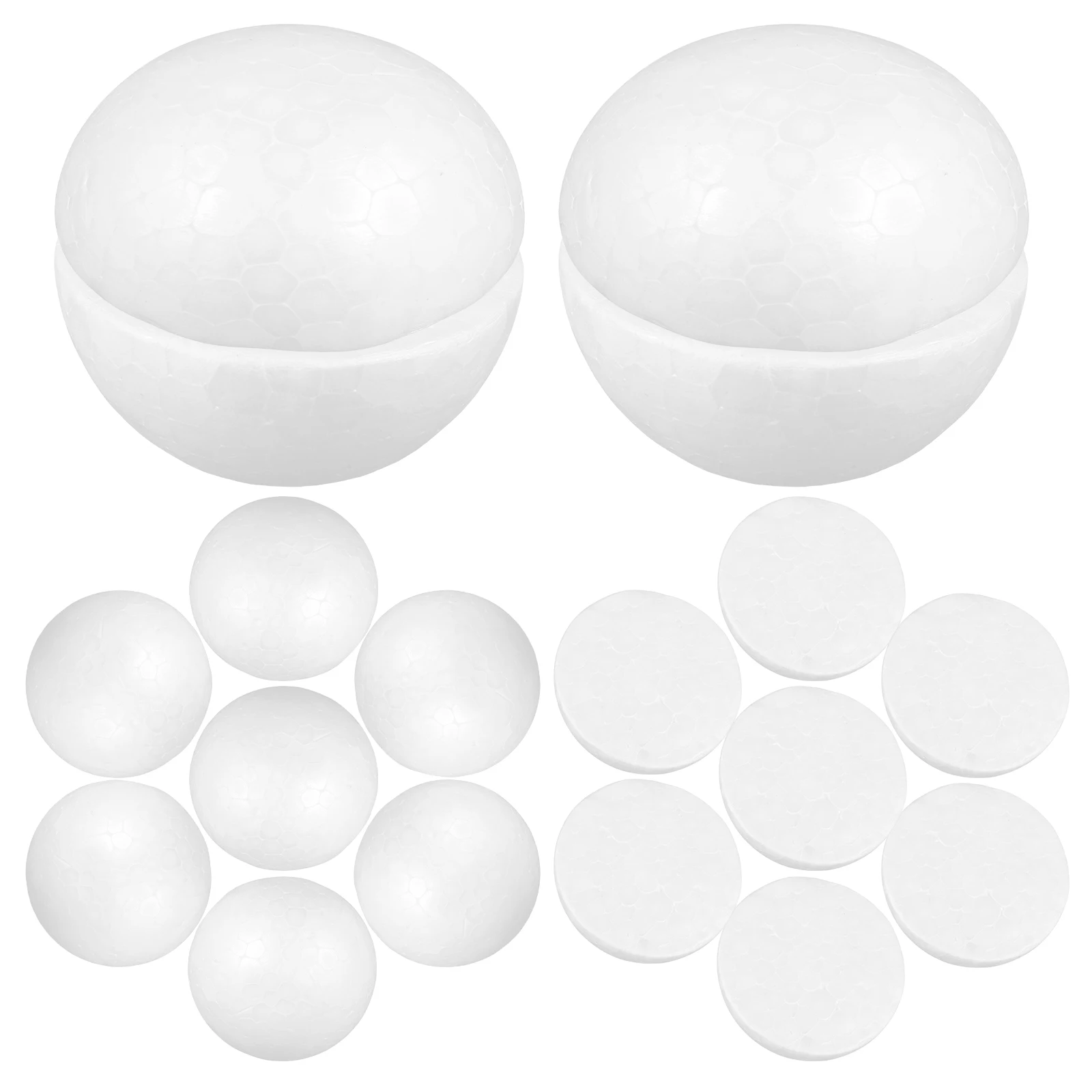 

30Pcs White Half Ball Semicircle Craft Material Children DIY Flower Arrangement Christmas Ornament Decoration Half Ball