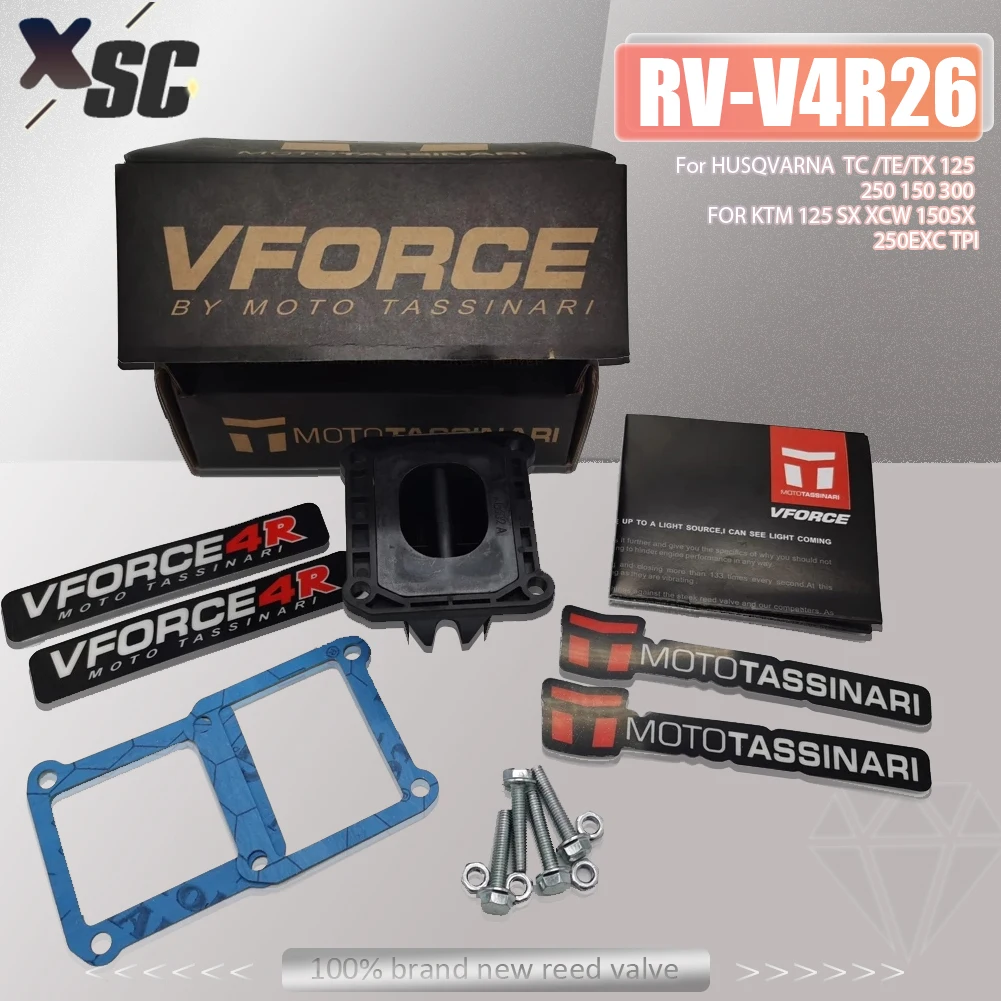 V Force V4R26 4R Carbon Fiber Reed Valve Motorcycle For TX TE TC 125-300 Husqvarna SX EXC 125-300 C125 TE300 TE250 TE150 TC250