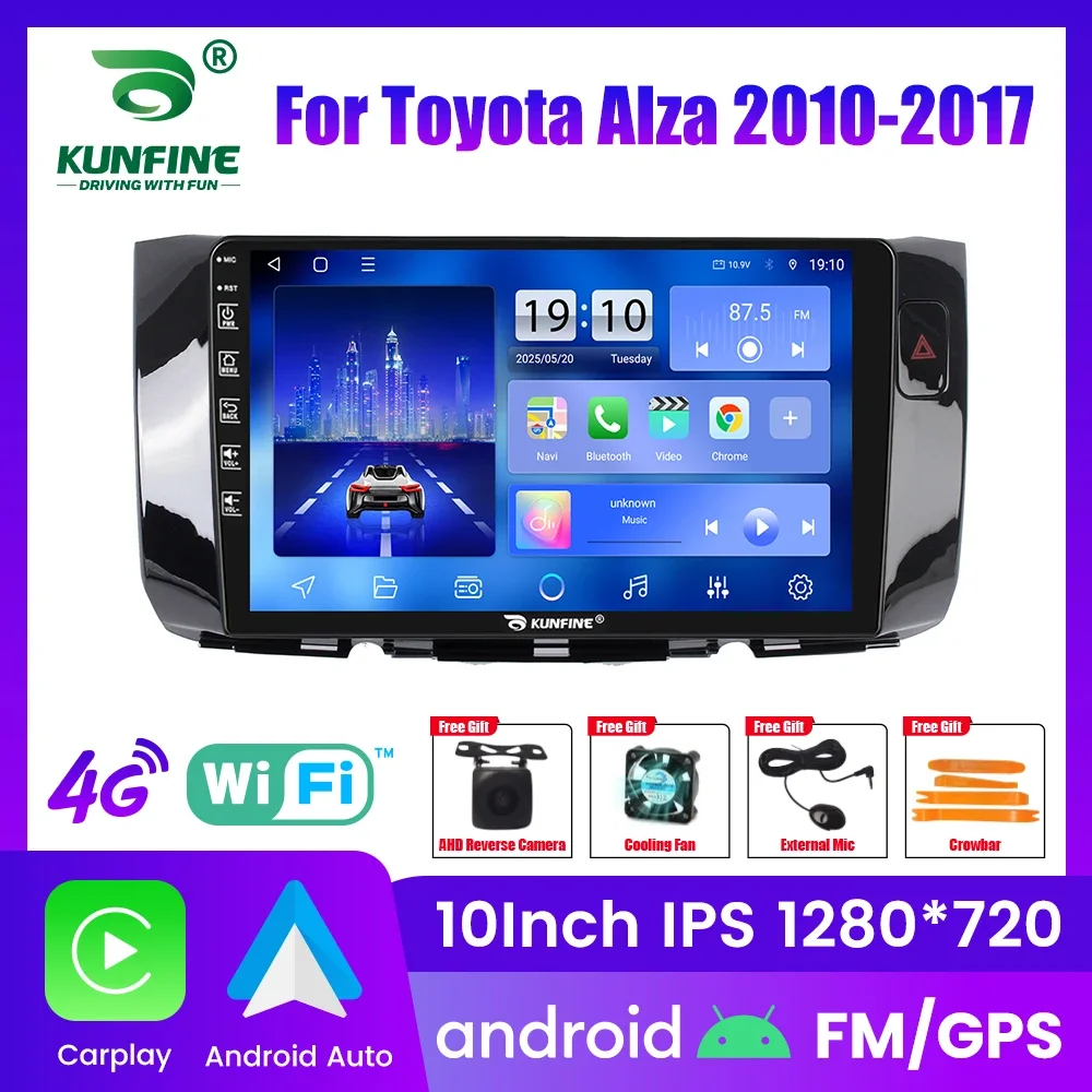 Android Car Radio For Toyota Alza 2010-2017 Car Stereo 2Din Octa Core GPS Navigation Player IPS Screen Carplay Android Auto