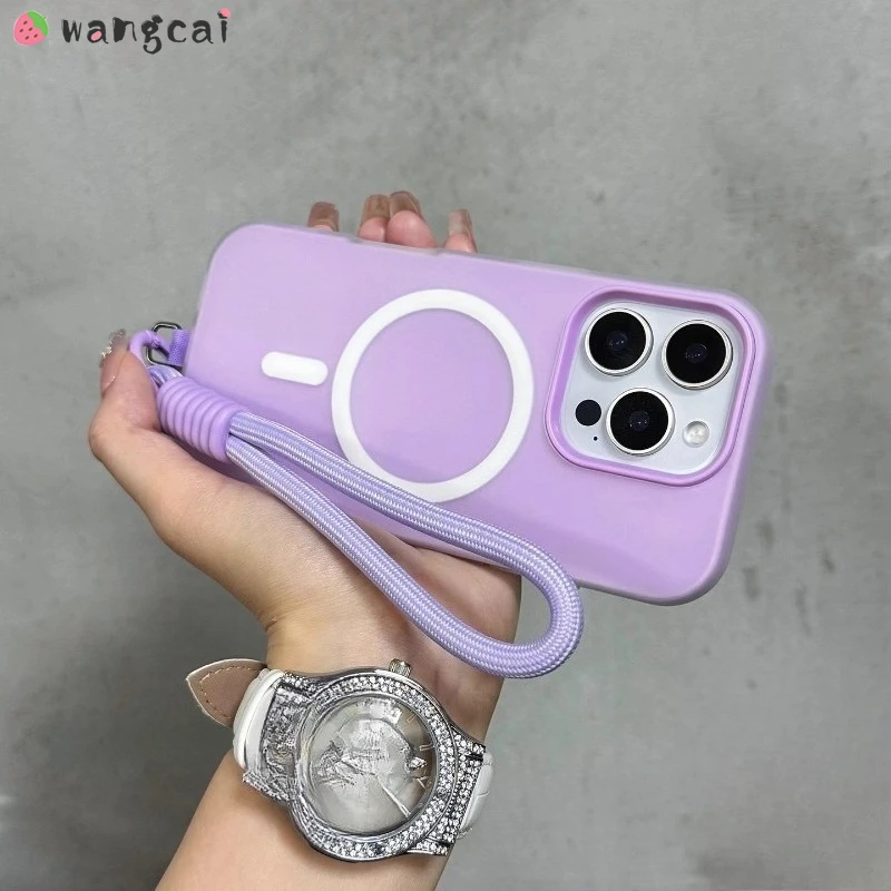 Per Xiaomi Poco M7 M6 Plus C75 C71 C65 C61 5G 4G Cover di lusso Cute Candy Color 3in1 Custodia per telefono senza fili con cinturino