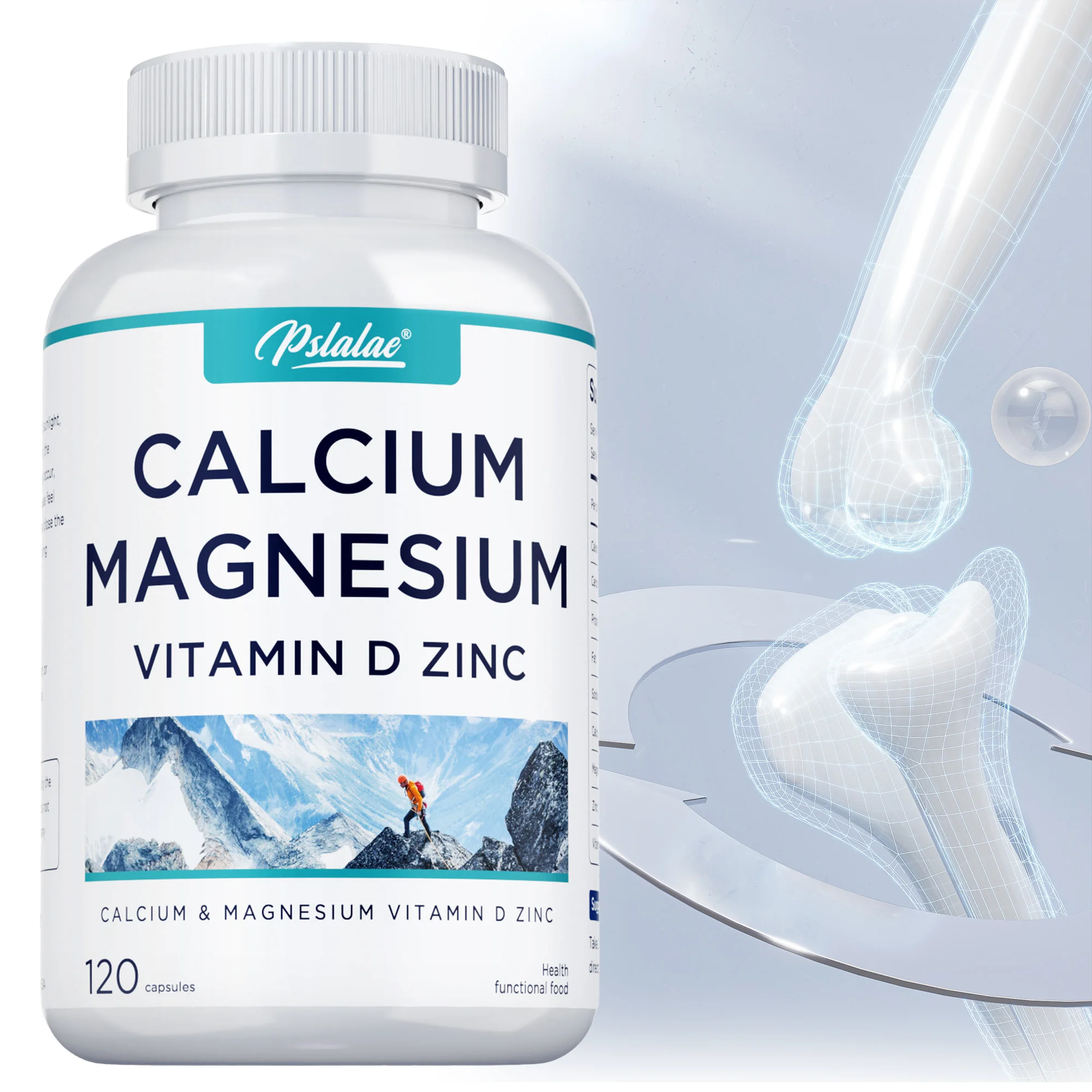 

Calcium Magnesium Vitamin D Zinc - Helps Support Healthy Joints and Strong Bones, Improve Digestion, Helps Reduce Osteoporosis