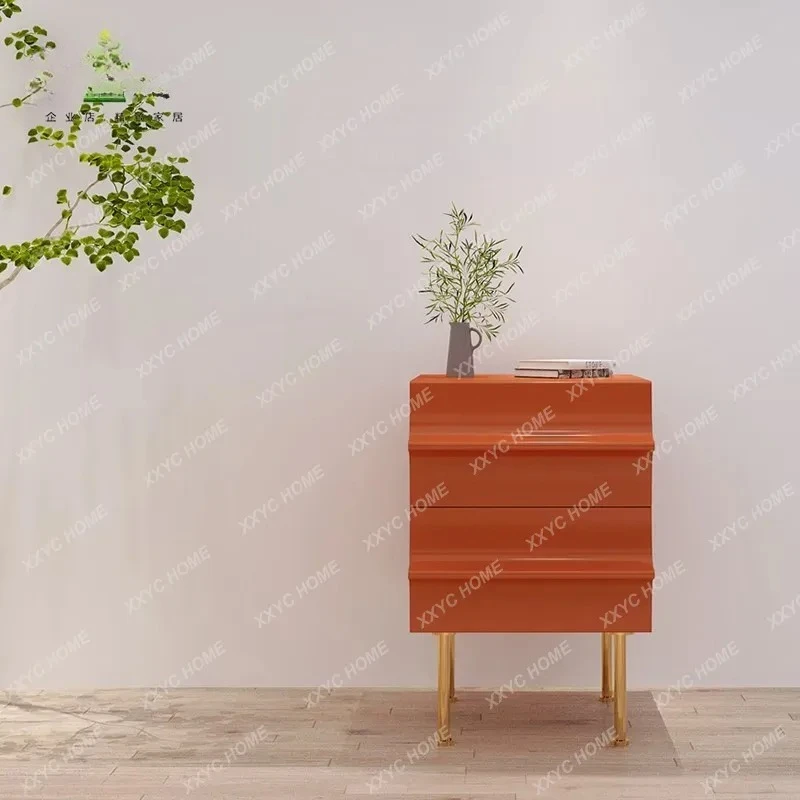 XX Luxury Tall Drawer Chest Piano Lacquer Sideboard Creative Storage Cabinet Entryway Furniture