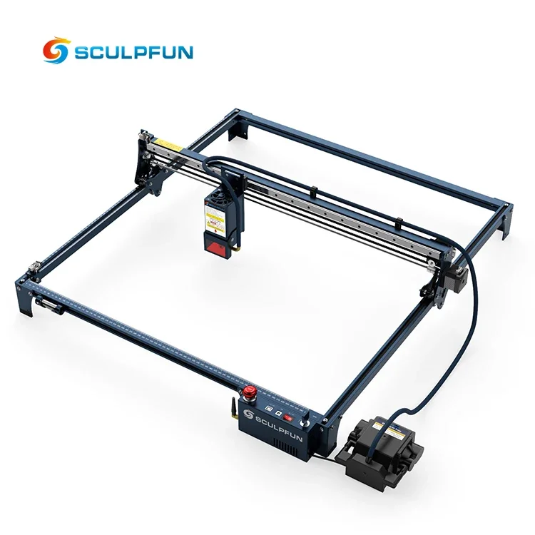 SCULPFUN S30 Ultra 33W 600*600mm Cutter Automatic Air Assist Replaceable Lens Emergency StopKey Lock Laser Engraving Machine